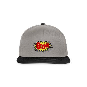 Boom Comicstyle Comic Figure Lichtenstein Pop Art - Snapback Cap - graphite/black - Front