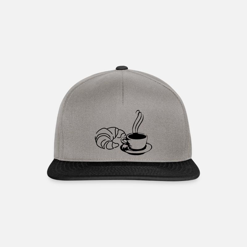 Kaffee Tasse - Snapback Cap - Graphit/Schwarz