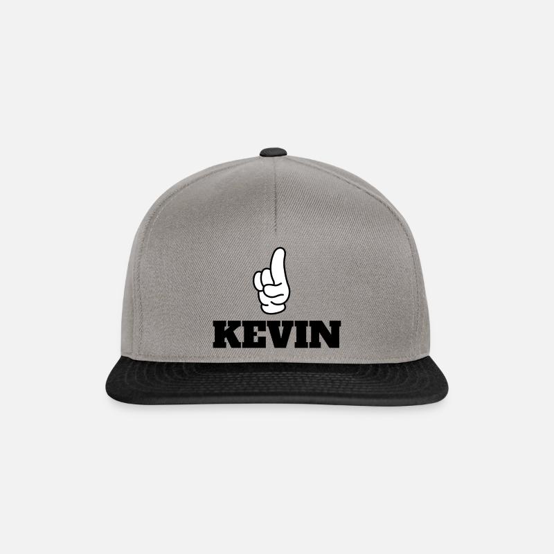 Kevin - Snapback Cap - Graphit/Schwarz