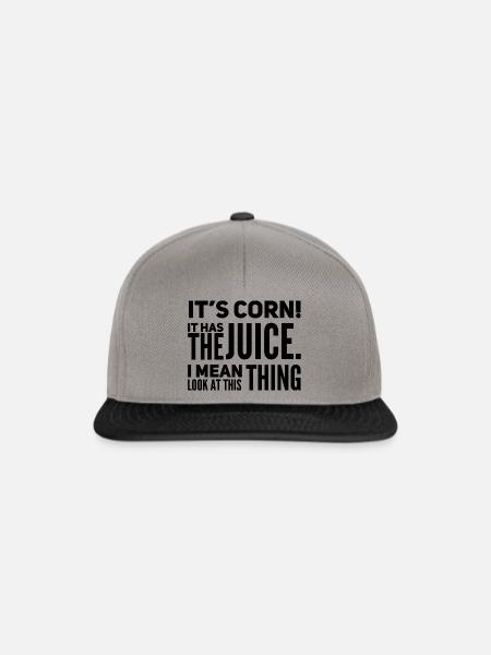 Its corn - Snapback Cap - Graphit/Schwarz