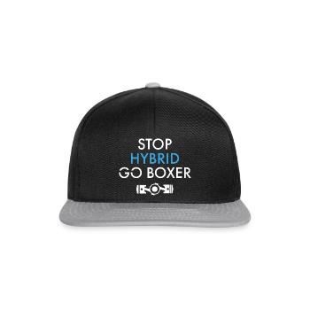 Stop Hybrid Go Boxer Motor - Snapback Cap - Schwarz/Grau - Vorne