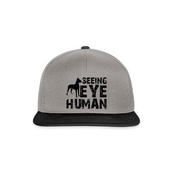 Seeing Eye Human 9 - Snapback Cap - Graphit/Schwarz - Vorne