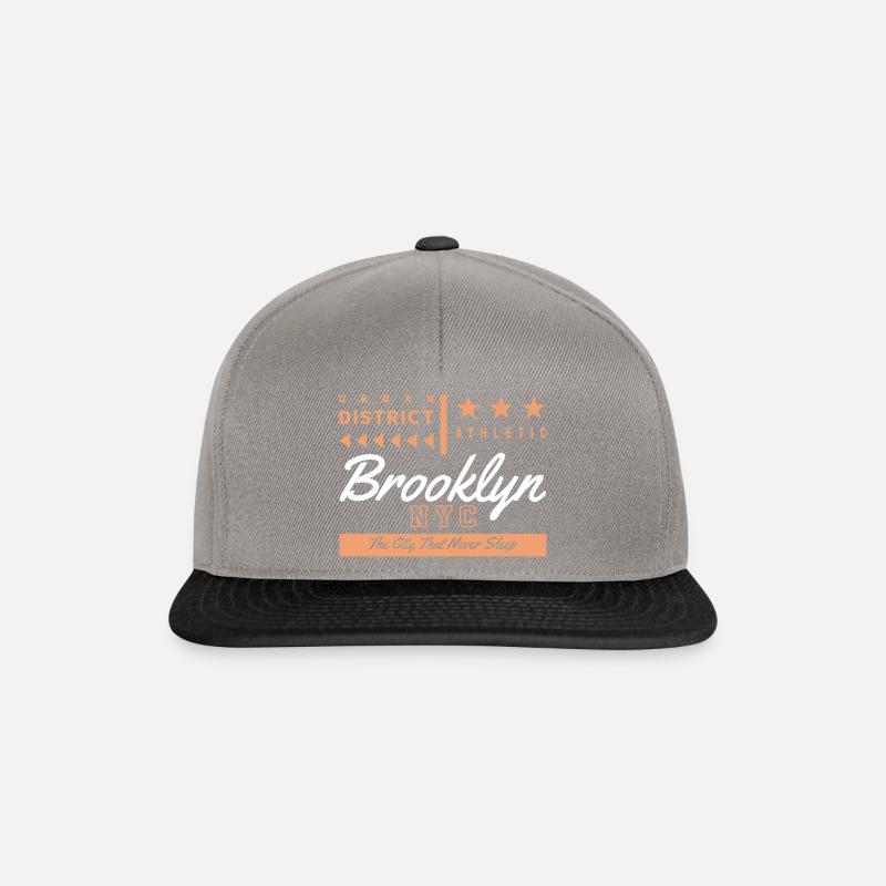 District Brooklyn - Snapback Cap - Graphit/Schwarz