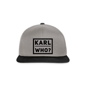 Karl qui ? - Casquette snapback - gris graphite/noir - Devant