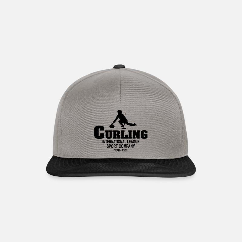 Curling - Eisstockschießen - Eisstockschiessen - Snapback Cap - graphite/black