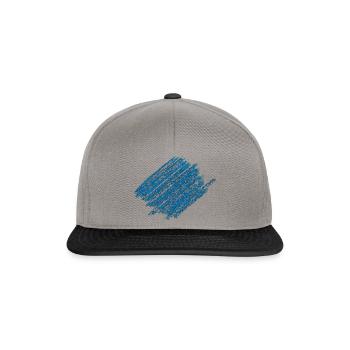 Patch Stain - Colored Pencil Hatching - Snapback Cap - graphite/black - Front