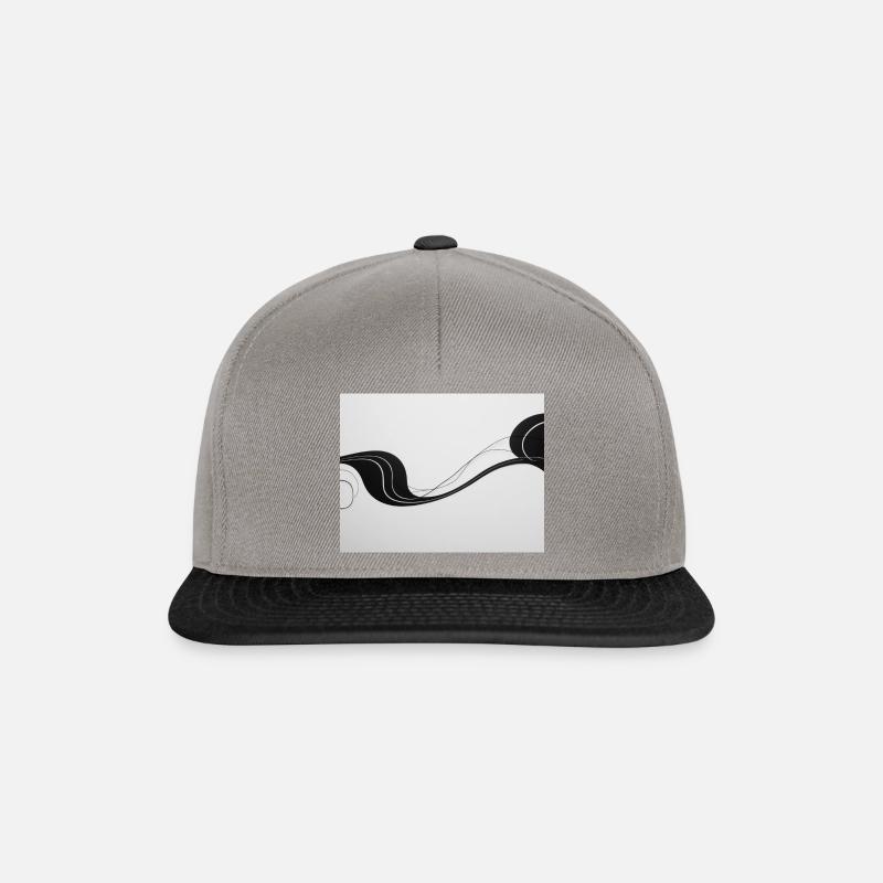 wavy retro waves - Snapback Cap - graphite/black