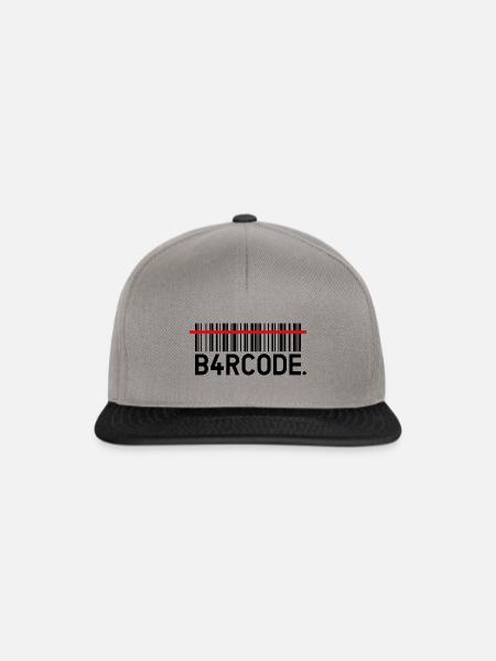 B4RCODE. Scan black - Snapback Cap - Graphit/Schwarz
