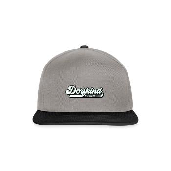 Farbe änderbar | Dorfkind stolz - Snapback Cap - Graphit/Schwarz - Vorne