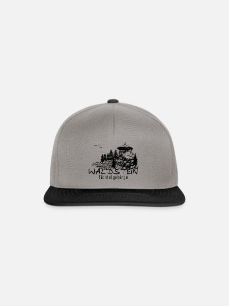 Waldstein im Fichtelgebirge - Snapback Cap - Graphit/Schwarz