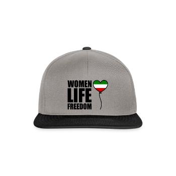 Women life freedom - Snapback Cap - graphite/black - Front