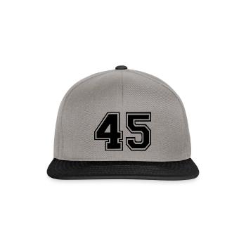 45 - Snapback Cap - graphite/black - Front