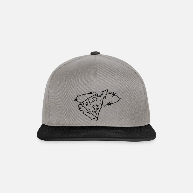 Space pizza - Snapback Cap - Graphit/Schwarz