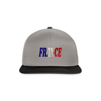 France - Casquette snapback - gris graphite/noir - Devant