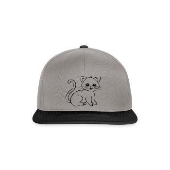 cat - Snapback Cap - graphite/black - Front
