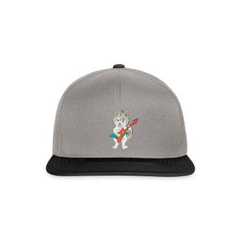 Guitare à chien Husky - Casquette snapback - gris graphite/noir - Devant