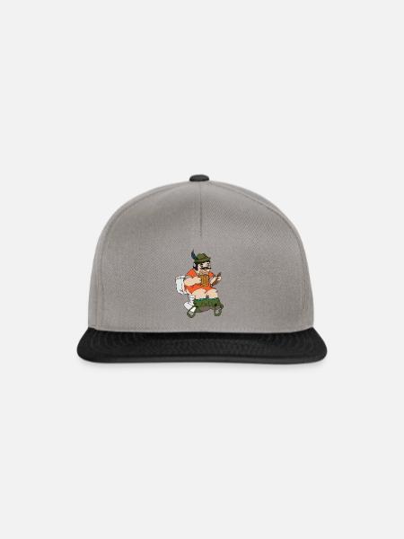 klo bier - Snapback Cap - Graphit/Schwarz