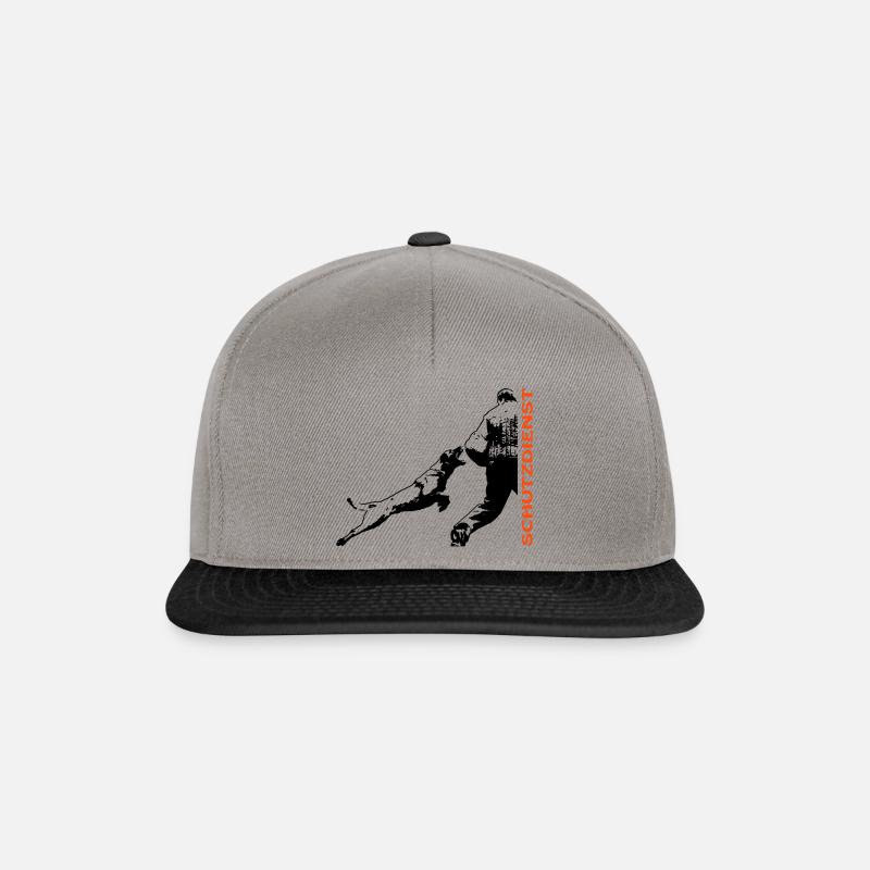 Schutzdienst Mali im Absprung - Snapback Cap - Graphit/Schwarz