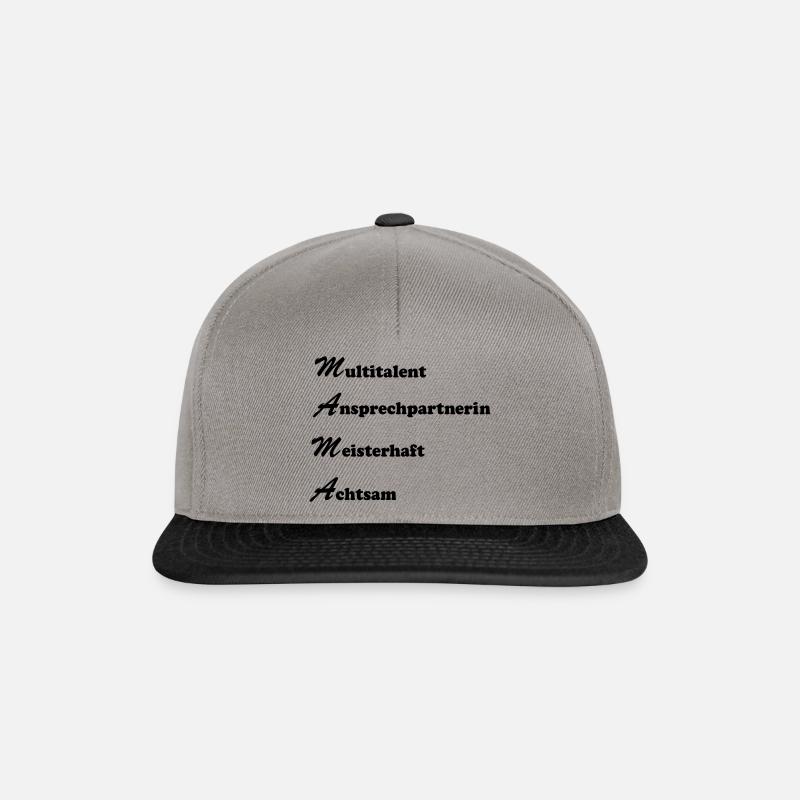 Mom - Snapback Cap - graphite/black