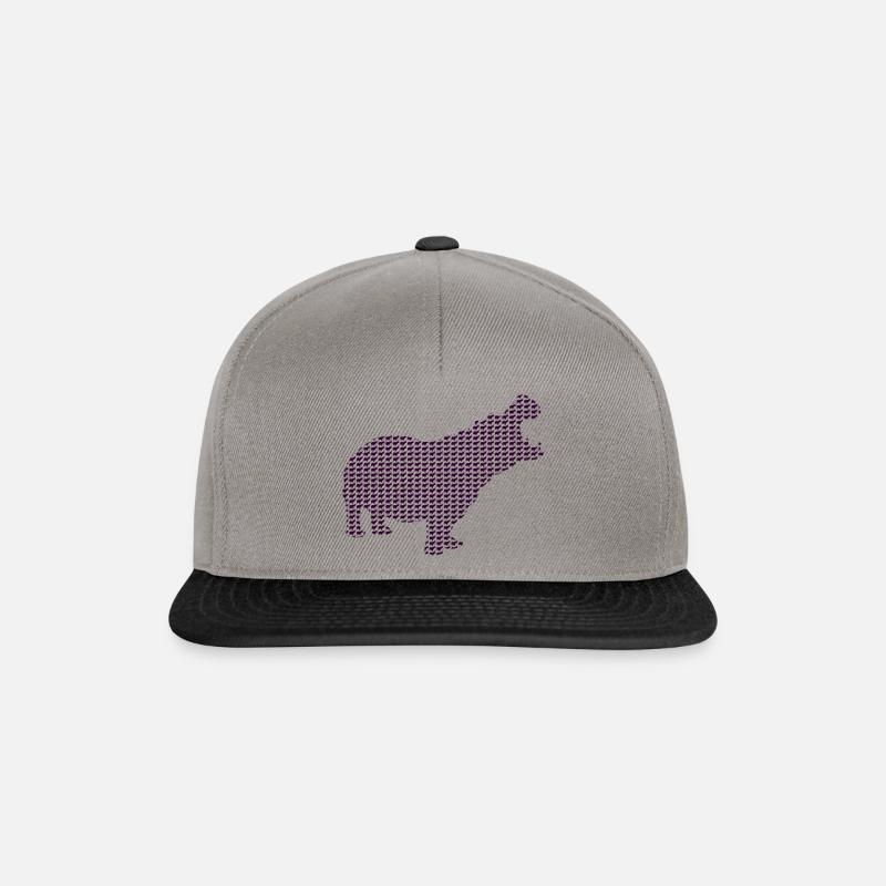Nilpferd - Snapback Cap - Graphit/Schwarz