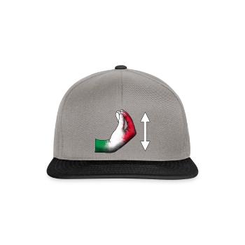 Anleitung Italienisch Hand - Snapback Cap - Graphit/Schwarz - Vorne
