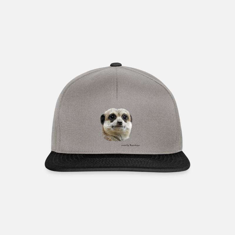Erdmännchen - Snapback Cap - Graphit/Schwarz