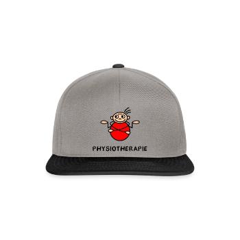 Physiotherapie Physio Ball Gymnastik - Snapback Cap - Graphit/Schwarz - Vorne