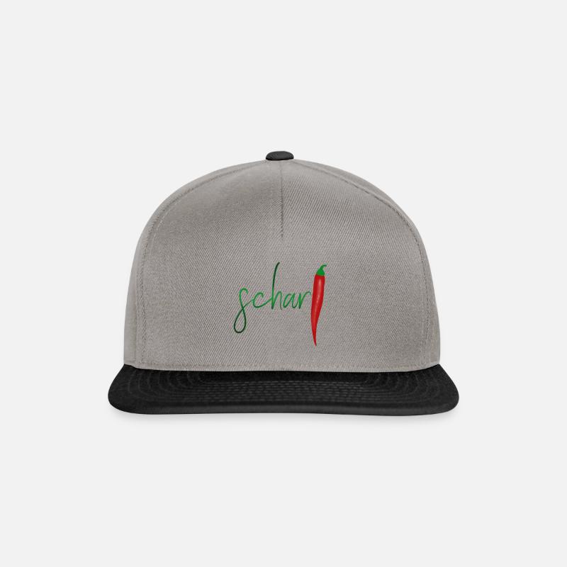 scharf - Snapback Cap - Graphit/Schwarz