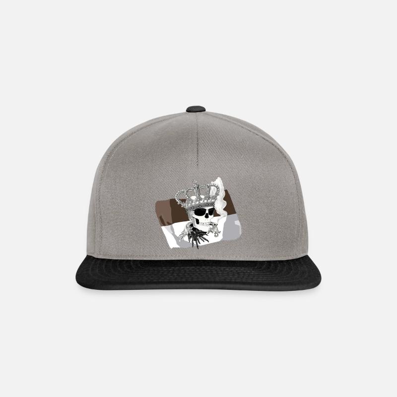 Fanshirt - Snapback Cap - Graphit/Schwarz