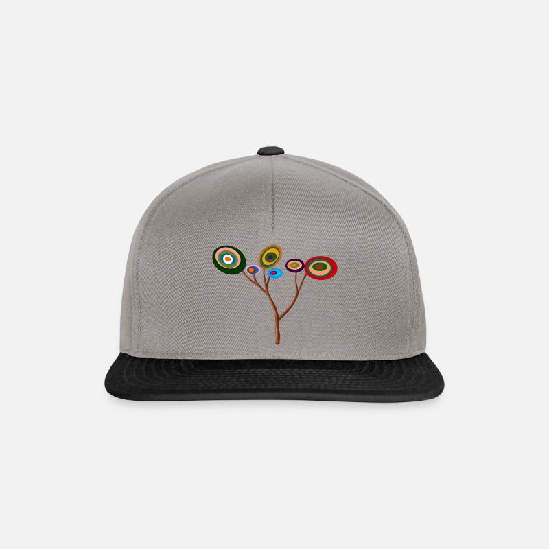 Color tree - Snapback Cap - graphite/black