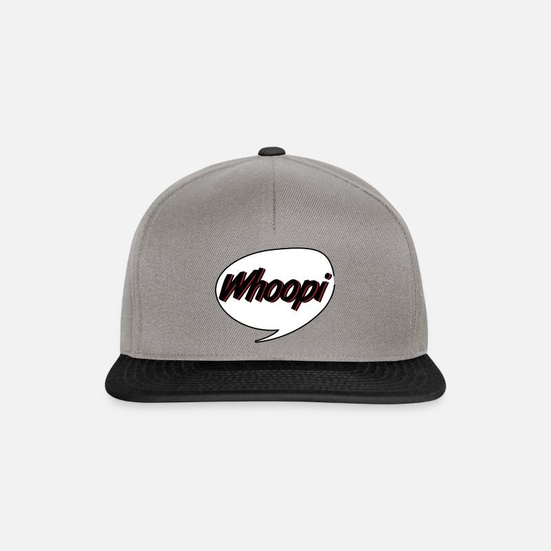 Whoopi - Casquette snapback - gris graphite/noir