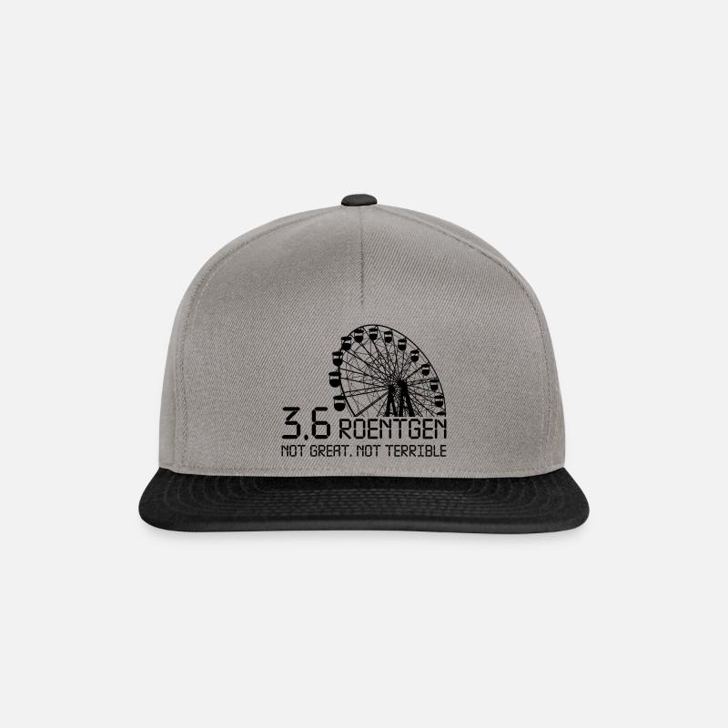 Not great not terrible Chernobyl Radiation - Snapback Cap - graphite/black