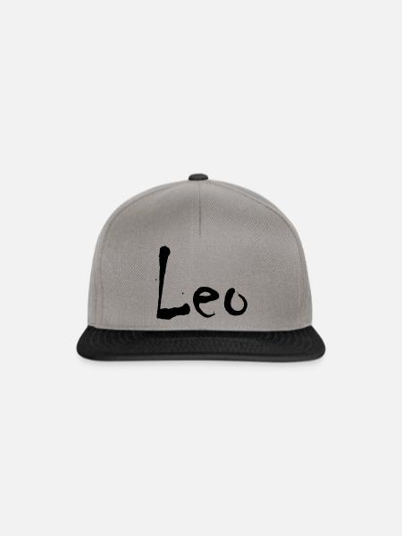 Leo - Snapback Cap - Graphit/Schwarz
