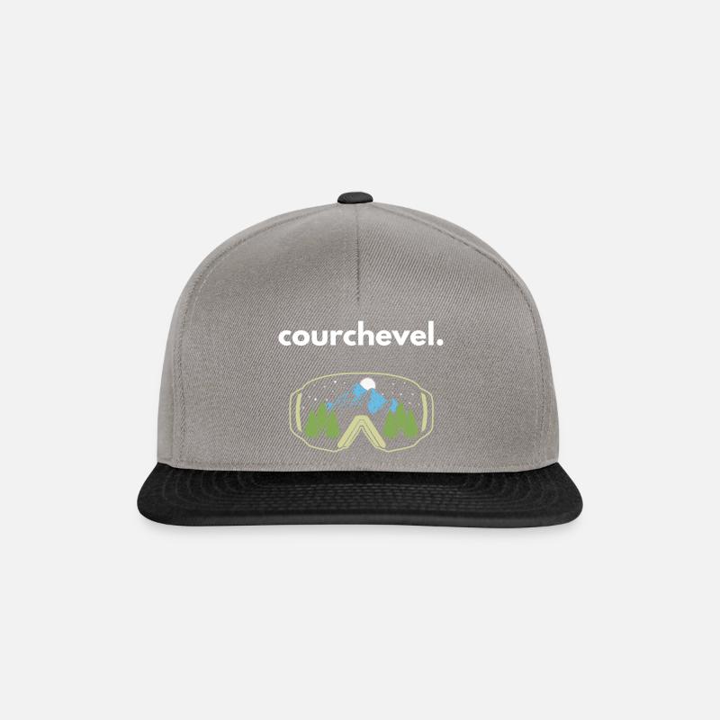 Courchevel. - Casquette snapback - gris graphite/noir