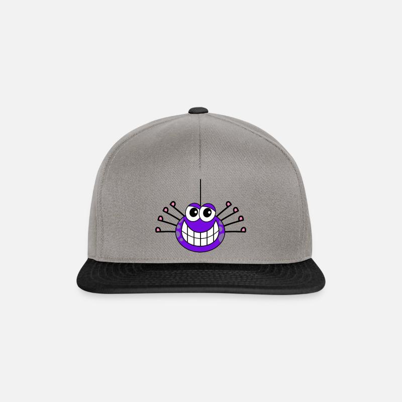 Cartoon Spider - Snapback Cap - graphite/black