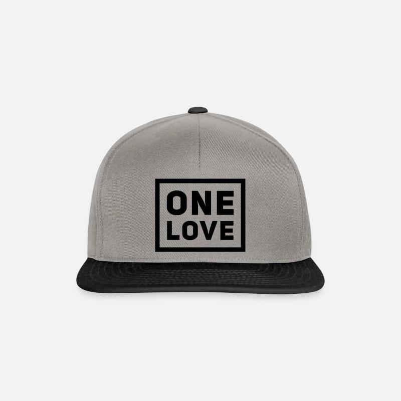 One love - Snapback Cap - Graphit/Schwarz