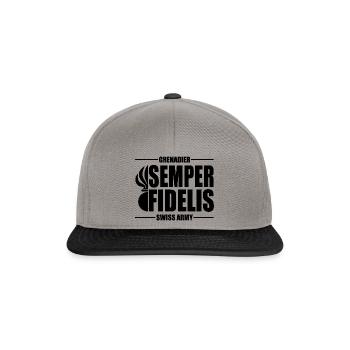 Grenadier - Snapback Cap - graphite/black - Front