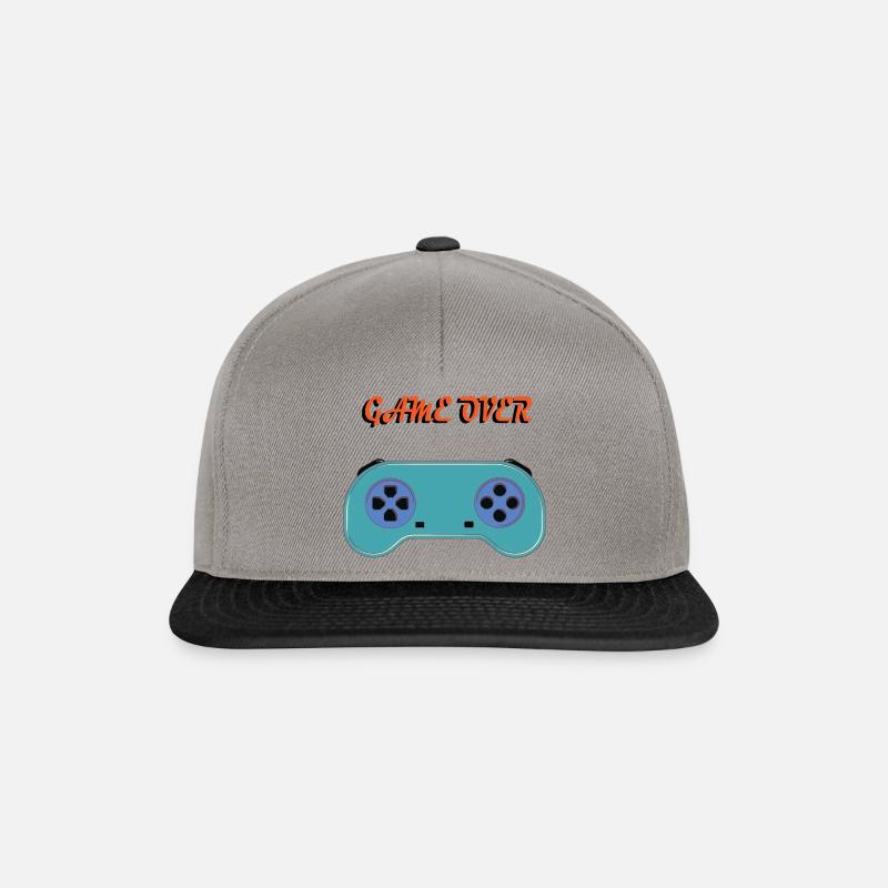 T Shirt Game over - Snapback Cap - Graphit/Schwarz
