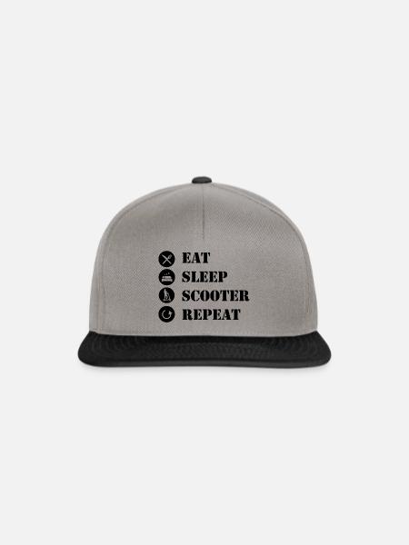 E-Scooter E-Roller Scooter - Snapback Cap - Graphit/Schwarz