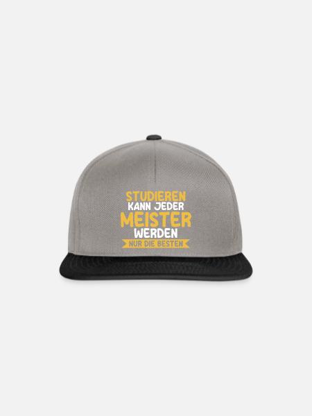 Meister Prüfung Meister Prüfung Geschenk - Snapback Cap - Graphit/Schwarz
