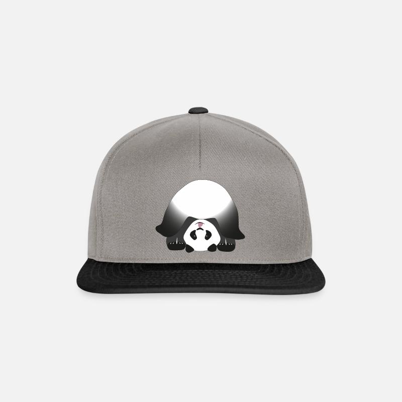 Panda fingers - Snapback Cap - graphite/black