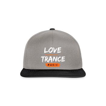 Love Trance Music - Snapback Cap - graphite/black - Front