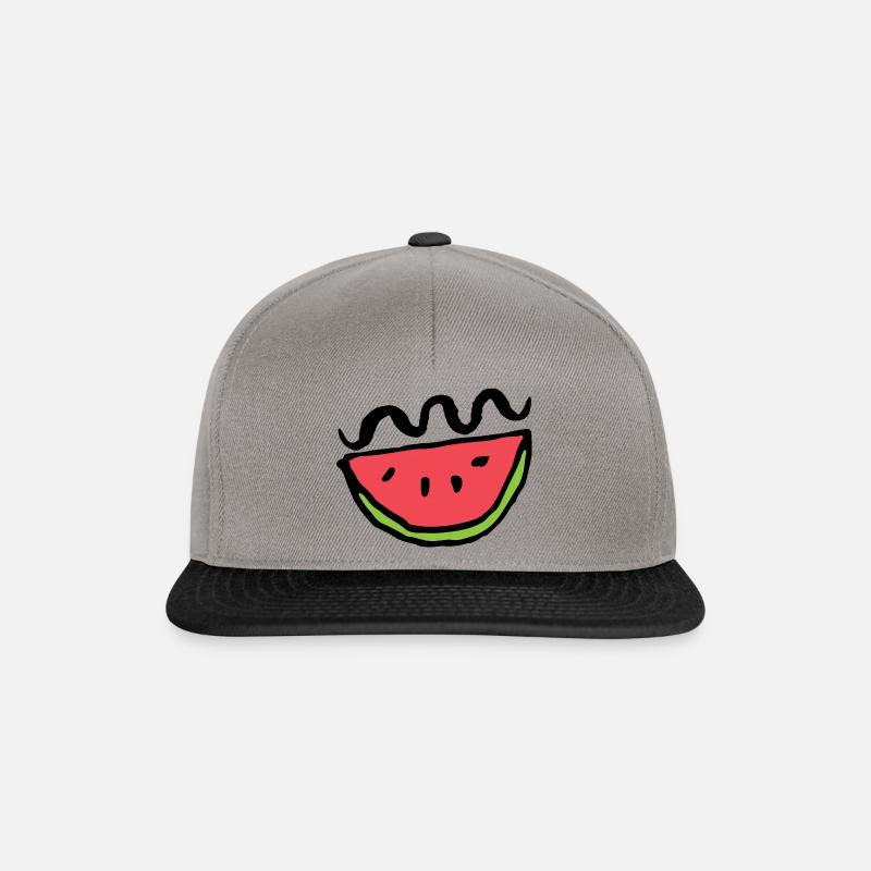Melon frisé - Casquette snapback - gris graphite/noir