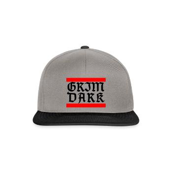 GRIMDARK Black - Snapback Cap - Graphit/Schwarz - Vorne