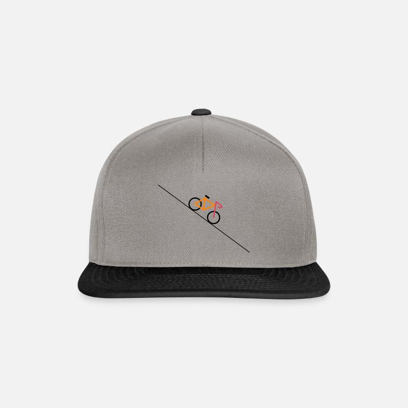 Bicyclette - Casquette snapback - gris graphite/noir