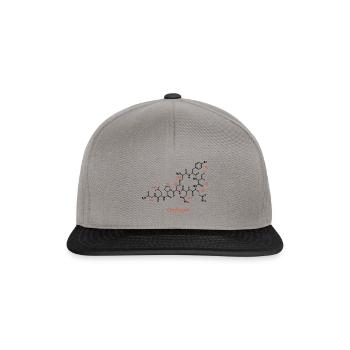 Molekül Chemie Labor Liebe Oxytocin orange - Snapback Cap - Graphit/Schwarz - Vorne