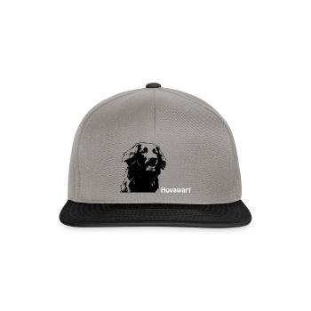 Hovawart portrait with lettering - Snapback Cap - graphite/black - Front