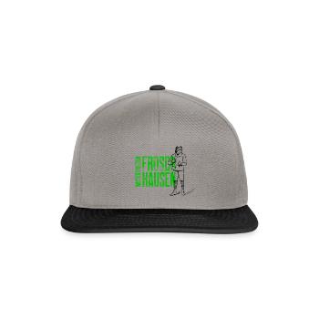 Südharz Merch - Froschhausen Wasserthaleben (grün) - Snapback Cap - Graphit/Schwarz - Vorne