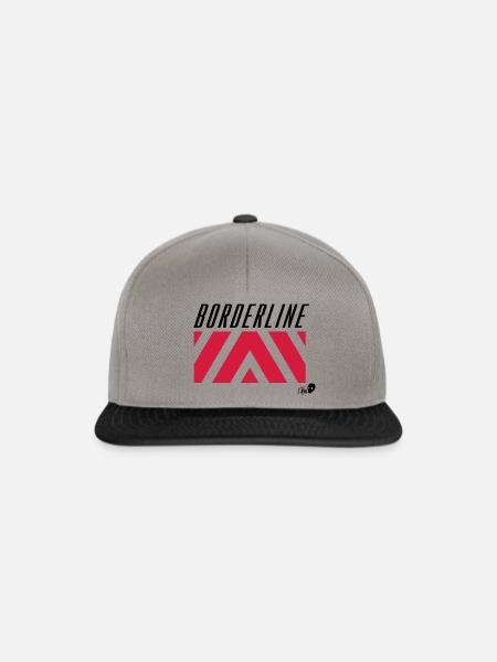 BORDERLINE - Snapback Cap - graphite/black