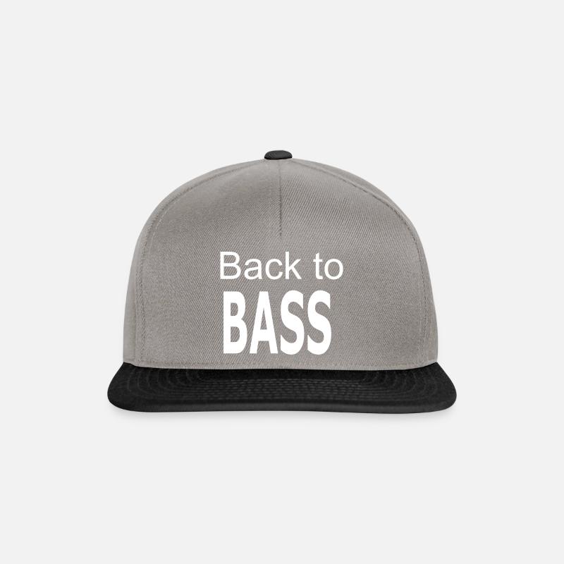 Basse - Casquette snapback - gris graphite/noir